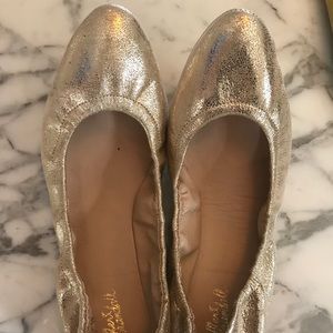 Metallic gold Loeffler Randall flats